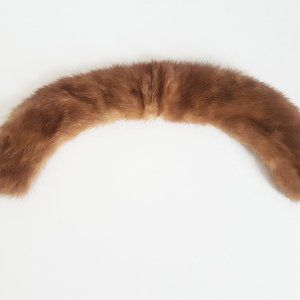 1960s Vintage Brown Mink Collar, Honey Brown Mink Fur Scarf
